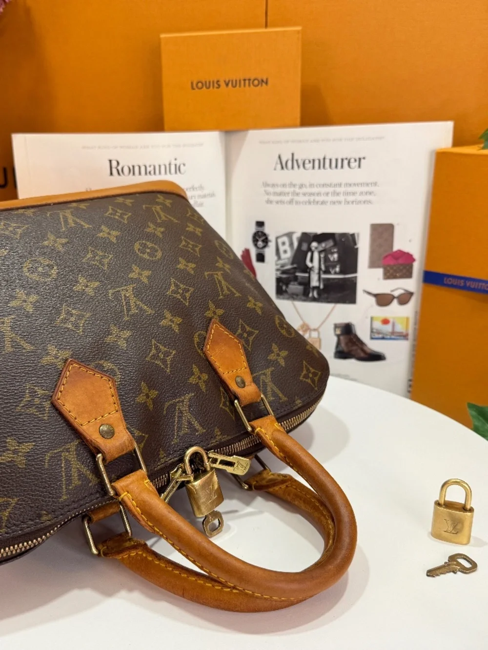 ECLECTIC LOUIS VUITTON MONOGRAM ALMA TOTE! - Picture 12 of 17